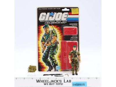 Lt. Falcon V1 100% Complete W/34 Card & Bubble 1987 G.I. Joe Vintage Figure