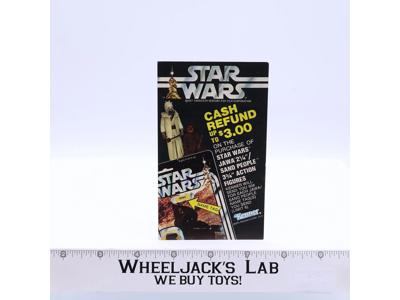 Star Wars Kenner Jawa & Sand People Cash Refund Paper Insert 1980