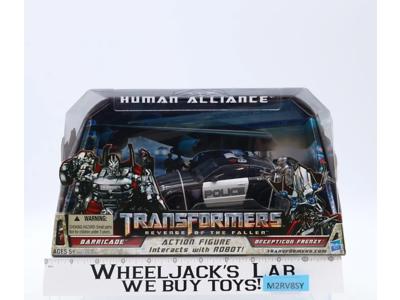 Barricade & Decepticon Frenzy Transformers Human Alliance ROTF Hasbro NEW SEALED
