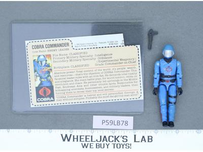 Cobra Commander MICKEY RED BACK CARD V1 Complete G.I. Joe 1982 Hasbro Vintage
