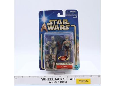 C-3PO Star Wars Attack of the Clones 2002 Hasbro Action Figure NEW SEALED