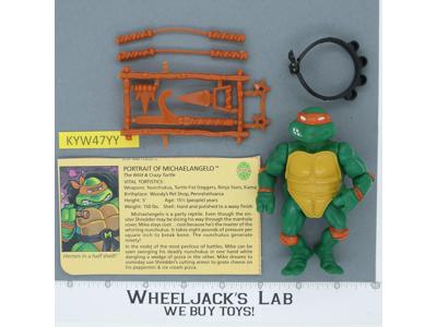 Michaelangelo SOFT HEAD 100% Complete Teenage Mutant Ninja Turtle 1988 Playmates
