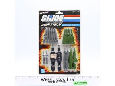 Vehicle Gear Accessory Pack #1 GI Joe 1986 Hasbro Figure MOSC SEALED NEW