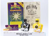 LOT 2 Candy Dispenser Auto Morphin Power Rangers BLACK & YELLOW 1993 Saban NEW