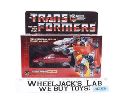 Sideswipe W/BOX & INSERT 1985 Vintage Hasbro G1 Transformers NEW MIB