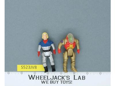 Krulos & Questar 100% Complete Dino Riders 1989 Tyco Vintage Action Figures