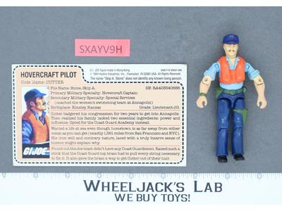 Cutter V1 100% Complete G.I. Joe 1984 Hasbro Vintage Action Figure