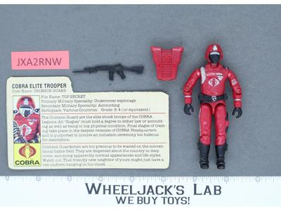 Crimson Guard V1 100% Complete G.I. Joe 1985 Hasbro Vintage Action Figure