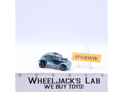 Custom Volkswagen Light ICE Blue Hot Wheels 1968 Redline White Interior Sun Roof