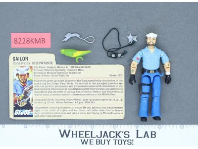 Shipwreck V1 100% Complete G.I. Joe 1985 Hasbro Vintage Action Figure