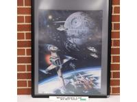 Death Star Star Wars Return of the Jedi 1983 Vintage Fan Club Poster 27 x 20