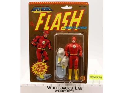 The Flash W/ Turbo Platform Super Heroes DC Comics 1991 NEW MOSC Vintage Toybiz
