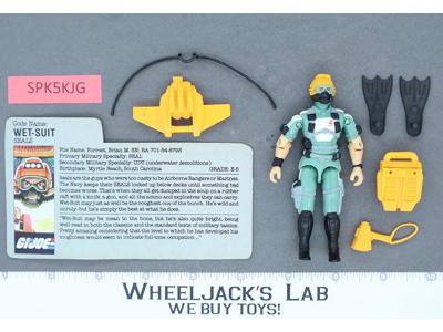 Wet-Suit V1 100% Complete G.I. Joe 1986 Hasbro Vintage Action Figure