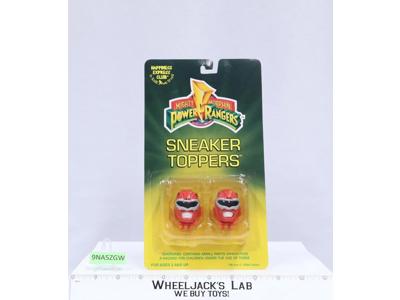 RED Ranger Sneaker Toppers Mighty Morphin Power Rangers 1994 Vintage MOSC