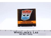 Micromaster & Pretender Checklist Toy Catalog Transformers 1988 Hasbro Vintage