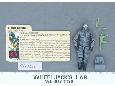 Firefly V1 100% Complete G.I. Joe 1984 Hasbro Vintage Action Figure