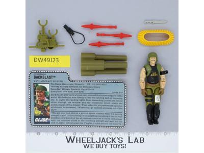 Backblast V1 100% Complete G.I. Joe 1989 Hasbro Vintage Action Figure