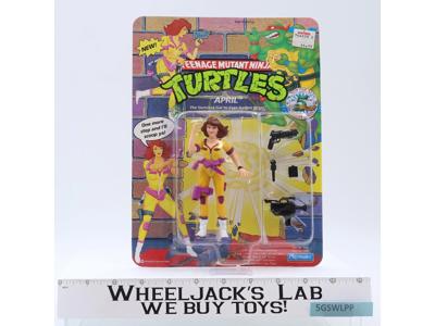 April Teenage Mutant Ninja Turtles TMNT 1992 Playmates NEW MOSC Sealed Unpunched