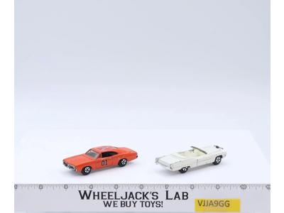 General Lee & Boss Hogg 2 Car Lot The Dukes of Hazzard 1981 ERTL Die-Cast 1/64