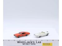 General Lee & Boss Hogg 2 Car Lot The Dukes of Hazzard 1981 ERTL Die-Cast 1/64