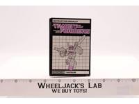 Tantrum Action Figure Vintage Instruction Manual Booklet 1986 G1 Transformers