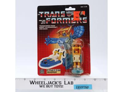 Seaspray 100% Complete W/Cardback + BUBBLE Vintage Hasbro 1985 G1 Transformers