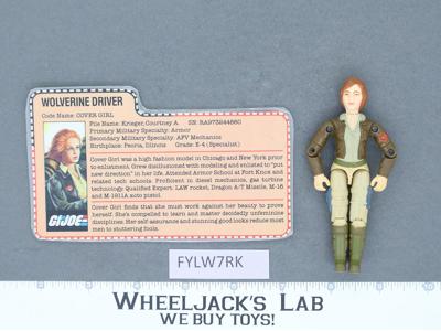 Cover Girl V1 100% Complete G.I. Joe 1983 Hasbro Vintage Action Figure