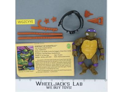Donatello Soft Head 100% Complete Teenage Mutant Ninja Turtle Playmates 1988
