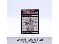 Slag Figure Instruction Manual Booklet 1985 G1 Transformers
