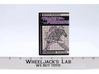 Astrotrain Instruction Manual Booklet 1985 Hasbro G1 Transformers