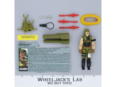 Backblast V1 100% Complete G.I. Joe 1989 Hasbro Vintage Action Figure