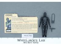 Snake Eyes V1 Straight Arms 100% Complete G.I. Joe 1982 Hasbro Vintage Figure