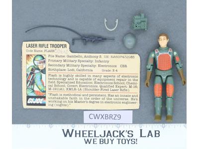 Flash V1 Straight Arm 100% Complete G.I. Joe 1982 Hasbro Vintage Action Figure