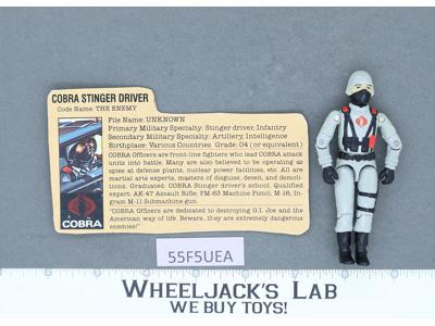 Cobra Stinger Driver V1 100% Complete G.I. Joe 1984 Hasbro Vintage Action Figure