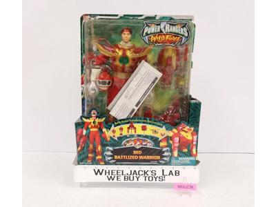 Red Battlized Warrior Complete Power Rangers Wild Force 2002 Bandai 12" Figure