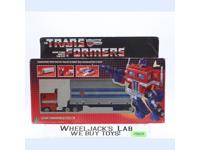 Optimus Prime W/BOX & INSERT 100% Complete 1984 Vintage G1 Transformers Figure