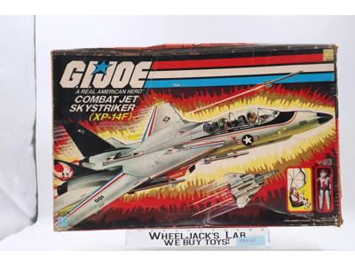 XP-14F Combat Jet Skystriker 100% Complete W/Box GI Joe 1983 Hasbro Vehicle