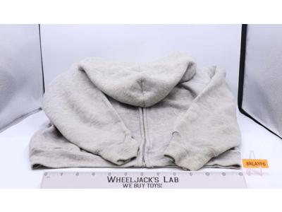 Men's Medium Gray Hooded Sweatshirt with 9 Transformers Iron-On Patches