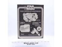 Radio Controlled Sandcrawler Instructions Manual ORIGINAL1977 Star Wars Kenner