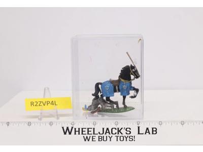 Soldier on Black Horse Elastolin by Preiser 2.5" NIB #6291 Made in Germany