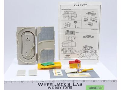 Travel City Car Wash Shop Mini Play Set 100% Complete 1987 Micro Machines Galoob