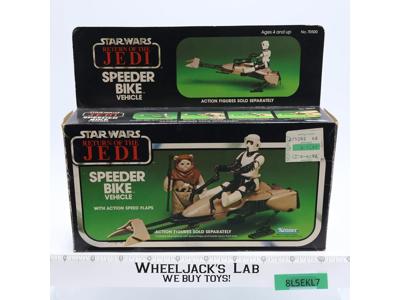 Speeder Bike 100% Complete W/Box Star Wars ROTJ Kenner 1983 Vehicle