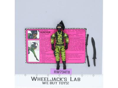 Nunchuk V1 100% Complete G.I. Joe 1992 Hasbro Vintage Action Figure