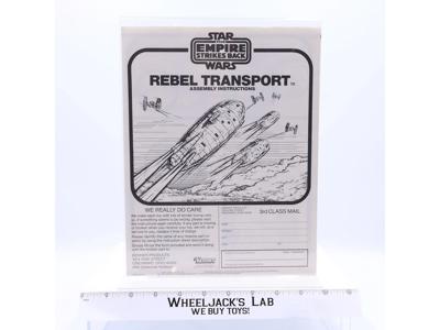 Rebel Transport Instruction Manual 1981 Star Wars ESB Kenner Vintage