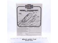 Rebel Transport Instruction Manual 1981 Star Wars ESB Kenner Vintage