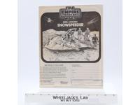 Rebel Armored Snowspeeder Instructions Manual ORIGINAL 1980 Star Wars Kenner