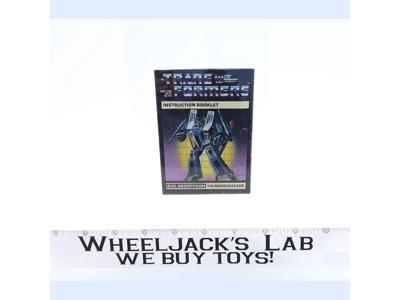 Thundercracker Instructions Manual Booklet 1984 Hasbro G1 Transformers Vintage
