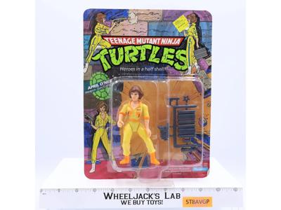April O'Neil Heroes in a Half Shell 1988 TMNT Playmates 10 BACK MOSC UNPUNCHED