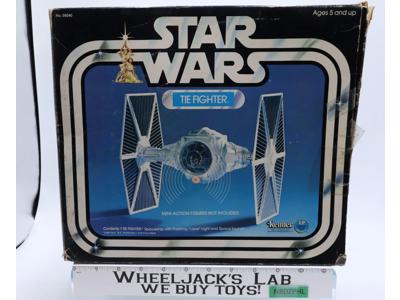 White Imperial Tie Fighter 100% Complete W/Box Star Wars 1978 Kenner Vehicle