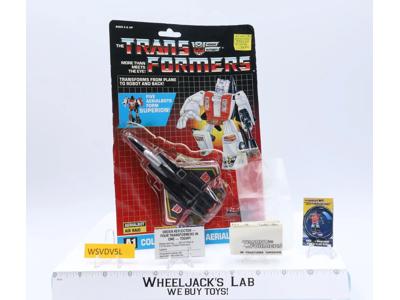 Air Raid 100% Complete W/CARDBACK & BUBBLE 1986 G1 Transformers Vintage